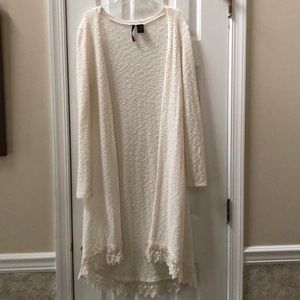 Long sweater cardigan